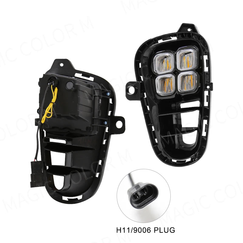 DRL For Kia RIO 2017 2018 2019 2020 Led Daytime Running Lights Daylight Turn Signal Headli | AUTOKITSHOP