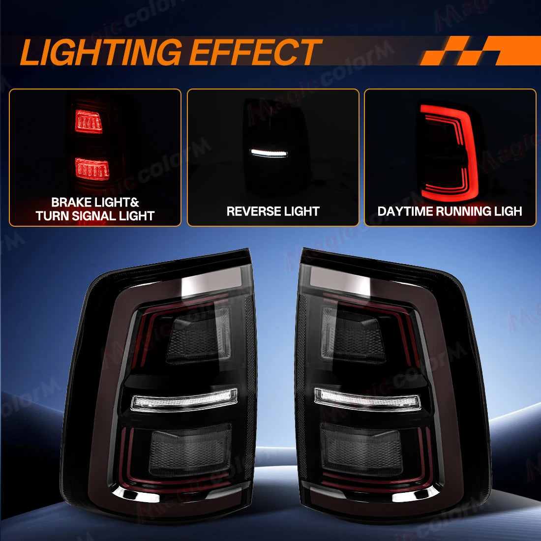 LED Tail Lamps For Dodge Ram 1500 2009-2018 2500 3500 2010-2018 Car Driving Brake Reverse  | AUTOKITSHOP
