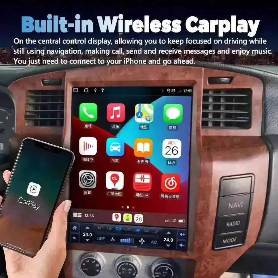 12.1" Android Screen GPS Navigation For Nissan Patrol Y61 2004-2019 Car Radio Stereo Multi | AUTOKITSHOP