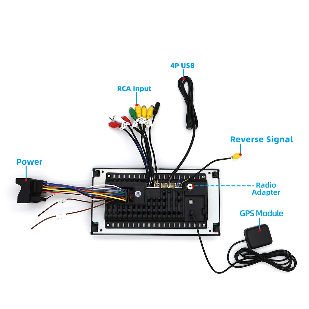 7" Android Car Radio GPS Type-C for Ford Transit 2000-2011 Wireless CarPlay Android Auto Bluetooth Steering Control - 2G