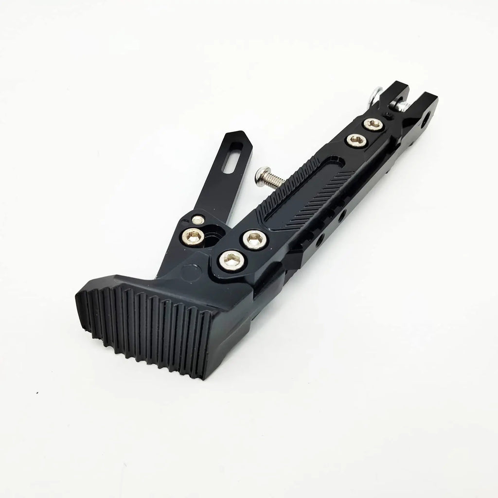 Black Motorcycle Dirt Bike Side Stand Tripod Support Holder Adjustable Kickstand