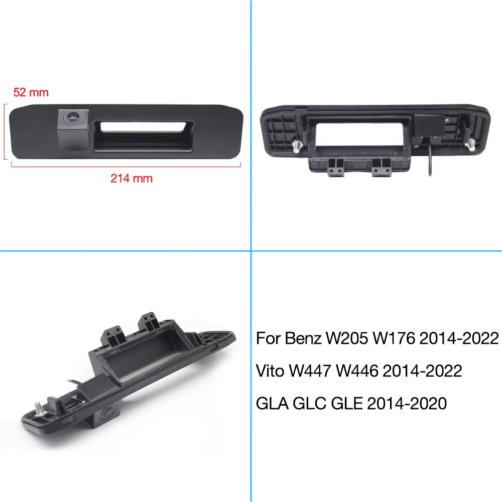 Nunoo 170 Degree 1920*1080P HD AHD Night Vision Vehicle Rear View Camera For Benz Series F