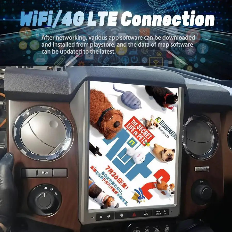 Carplay Car Multimedia Player Radio Stereo 12.1inch Android For Ford F250 F-250 F 250 F350 | AUTOKITSHOP