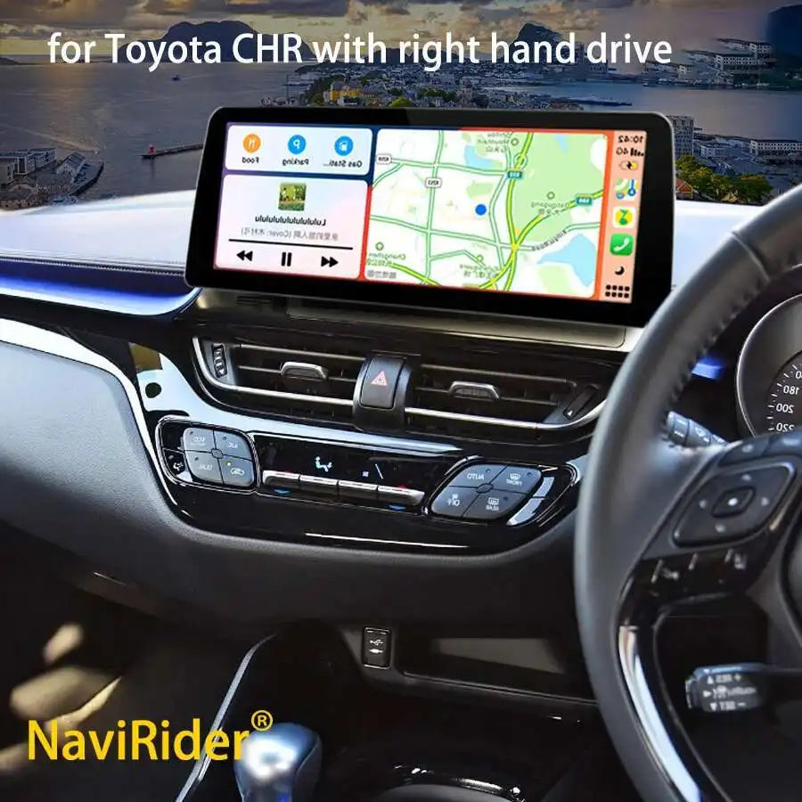 12.3'' Qled Screen Car Radio For Toyota CHR With Right Hand Drive Android 14 Video Player