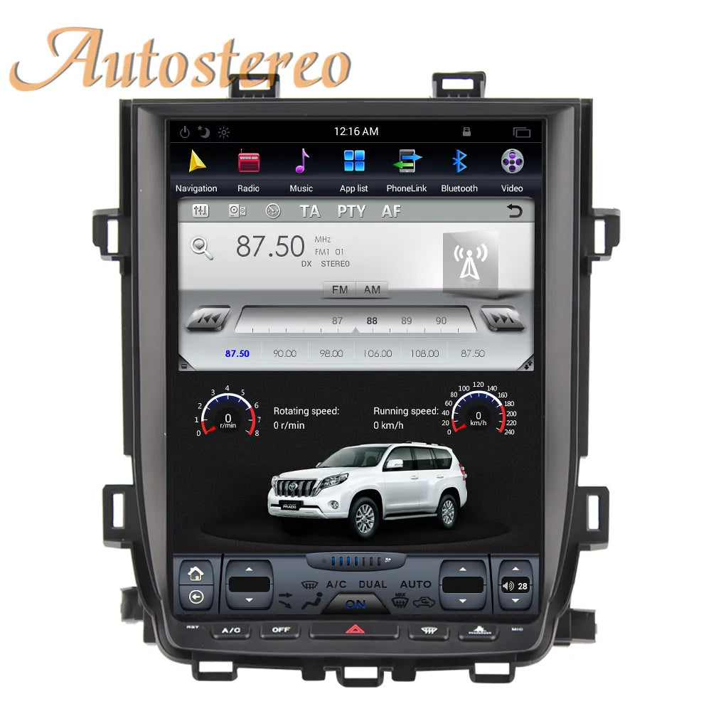 Carplay Snapdragon Android 13 Tesla Style For Toyota Vellfire For Toyota Alphard 20 Car GP