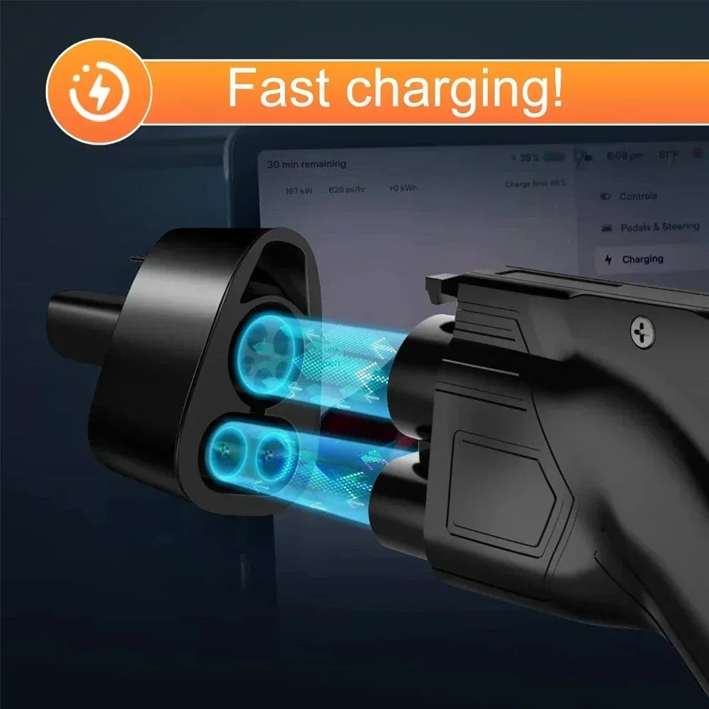 For Tesla Model 3/X/Y/S EV Charger DC Adapter CCS1 To Tesla 250KW Electric Vehic for Tesla Model 3 CCS1 - Automotive LED