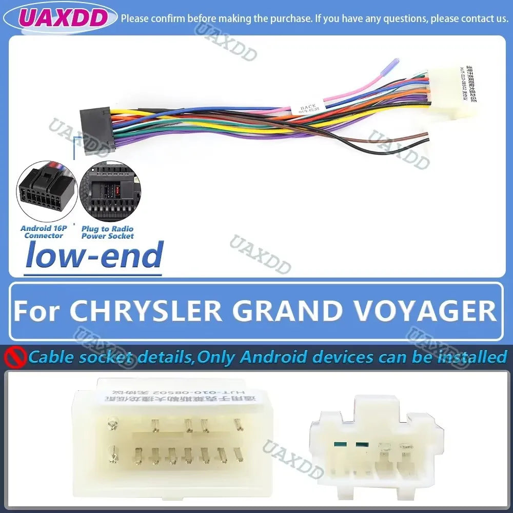 FOR CHRYSLER PACIFICA DODGE CARAVAN GRAND VOYAGER PT CRUISER SEBRING 300C 2 Din Car Androi