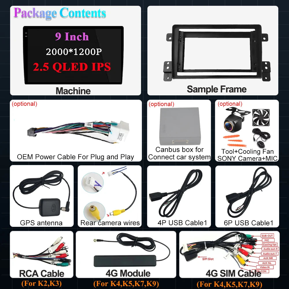 Android 16 For Suzuki Grand Vitara 3 2005 - 2015 Car Radio Carplay Auto Multimedia Video P | AUTOKITSHOP