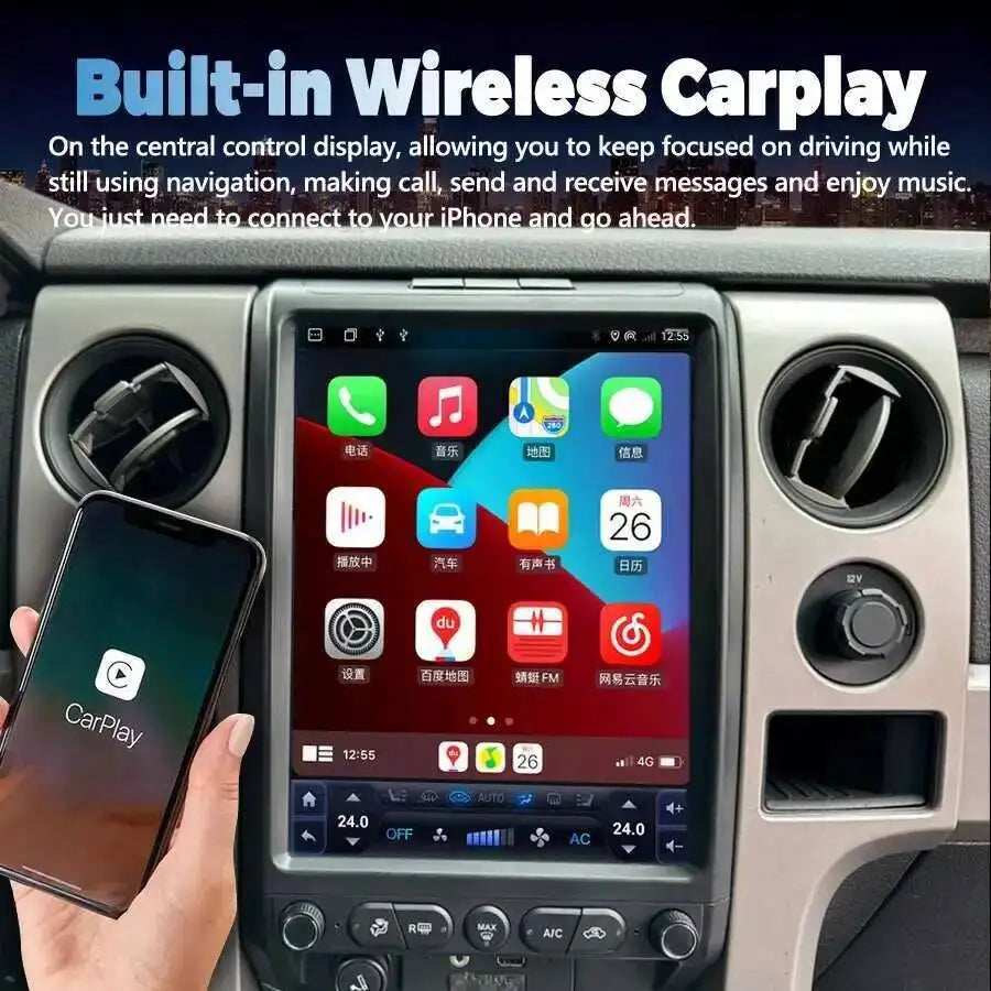 13 Inch Android Screen Car Multimedia Video Player For Ford F150 2009-2014 Stereo GPS Navi | AUTOKITSHOP
