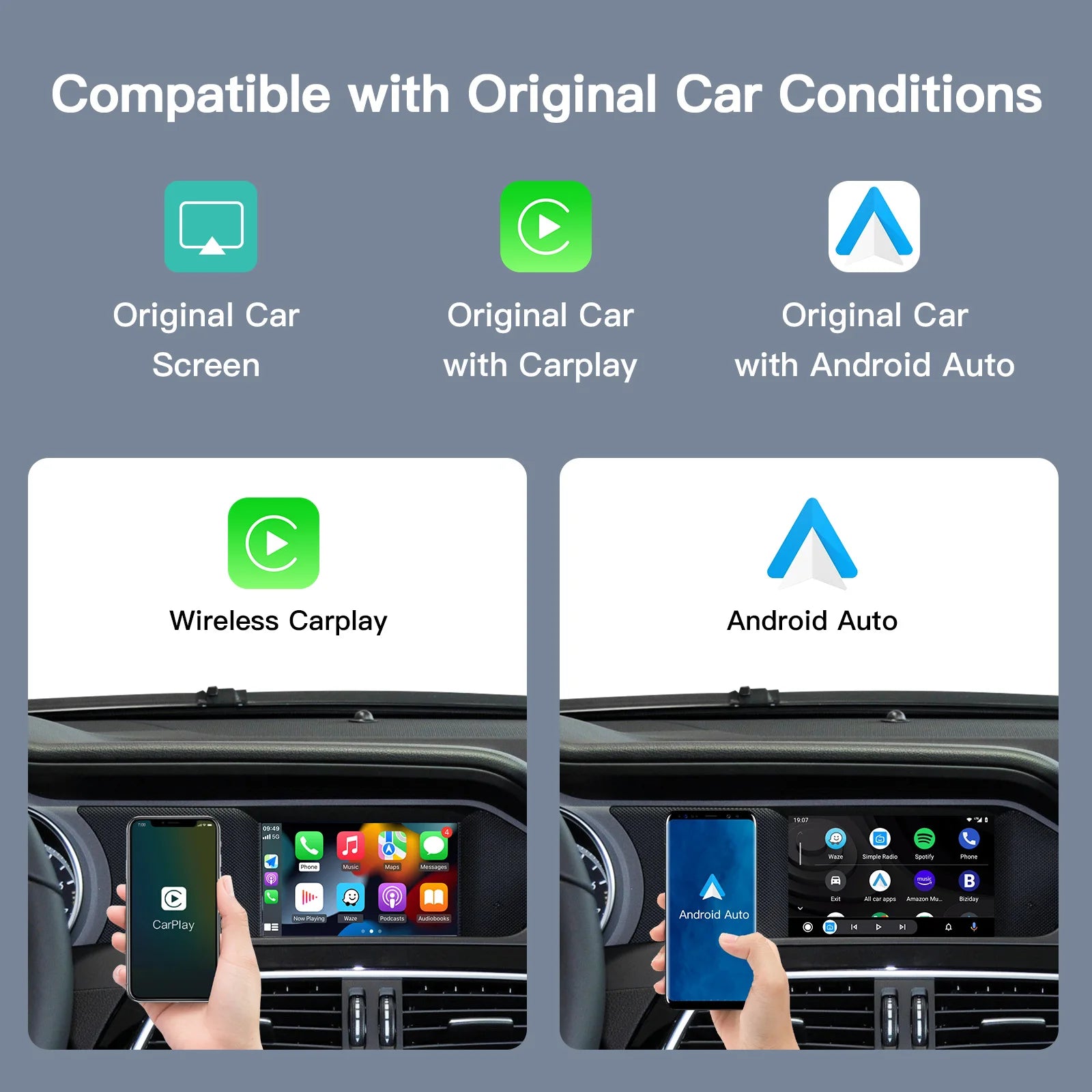 Wireless Carplay Suitable For Mercedes Benz A B C E CLA GLA GLK ML Sprinter NTG4.5 Becker  | AUTOKITSHOP