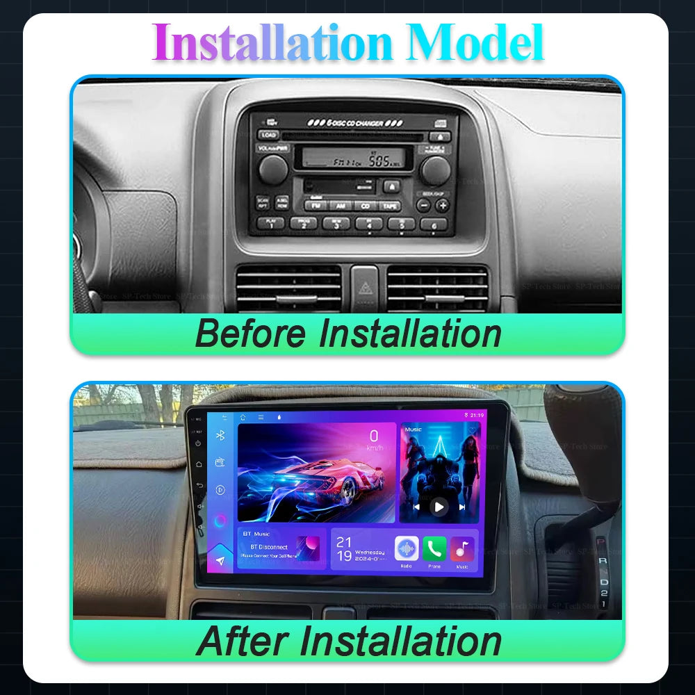Android 16 8 Core Carplay Car Radio For Honda Cr-v Crv 2001 2002 2003 2004 2005 2006 Multi | AUTOKITSHOP