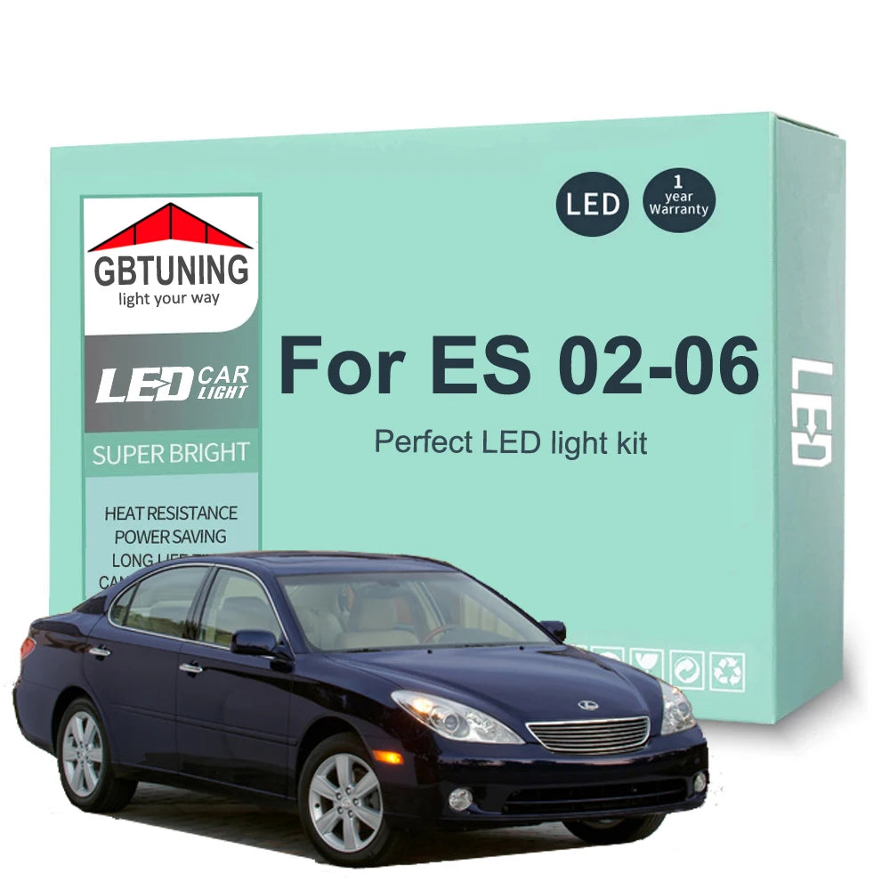 16-Piece LED Interior Light Kit for Lexus ES ES300 ES330 - Canbus Error-Free Bulbs | AUTOKITSHOP