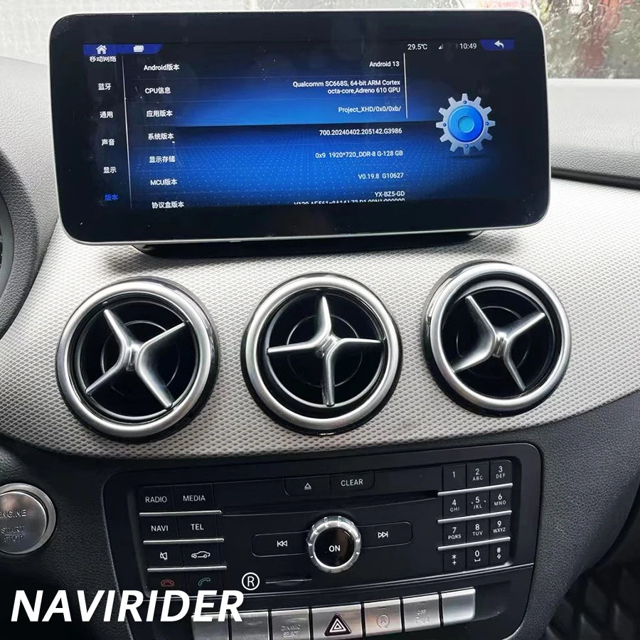 Carplay Navi 10.25inch Multimedia Video Playe For Mercedes Benz A CLA GLA W176 2016-2018NT