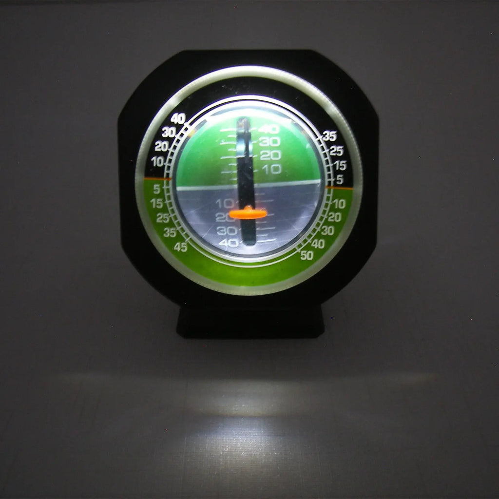 Car Truck Angle Tilt Indicator Level Safety Gradient Balancer Slope Luminous Meter Gauge w