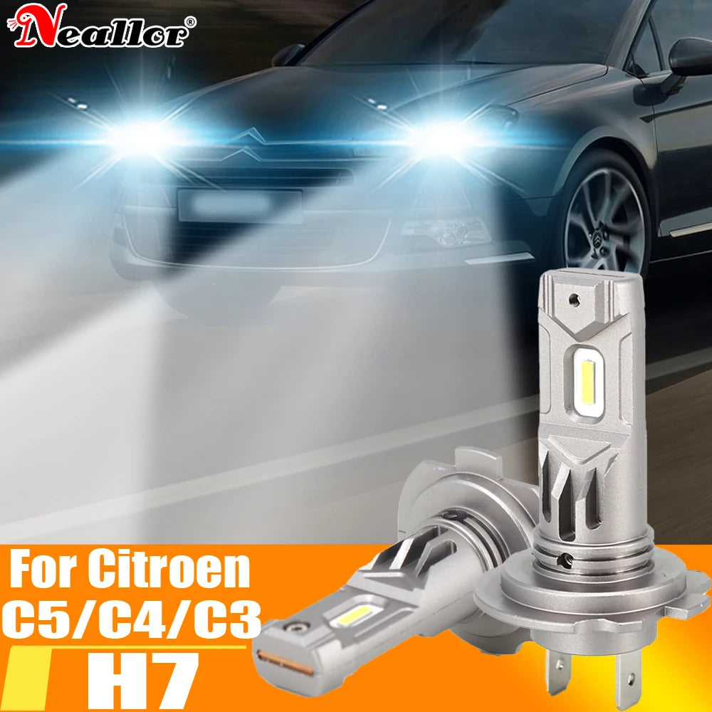 2x H7 Led Headlight Canbus No Error H18 Car Bulb High Power 6000K White Light Diode Lamp 1