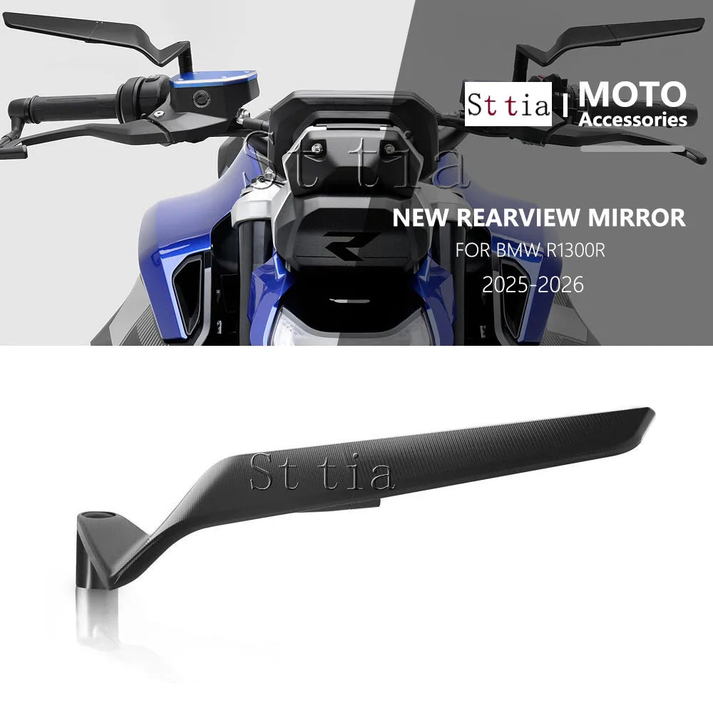 Motorcycle Side View Mirror For BMW R1300R R 1300R 2025 2026 R1300 R Wind Wing Stealth Winglets  - Automotive LED Light