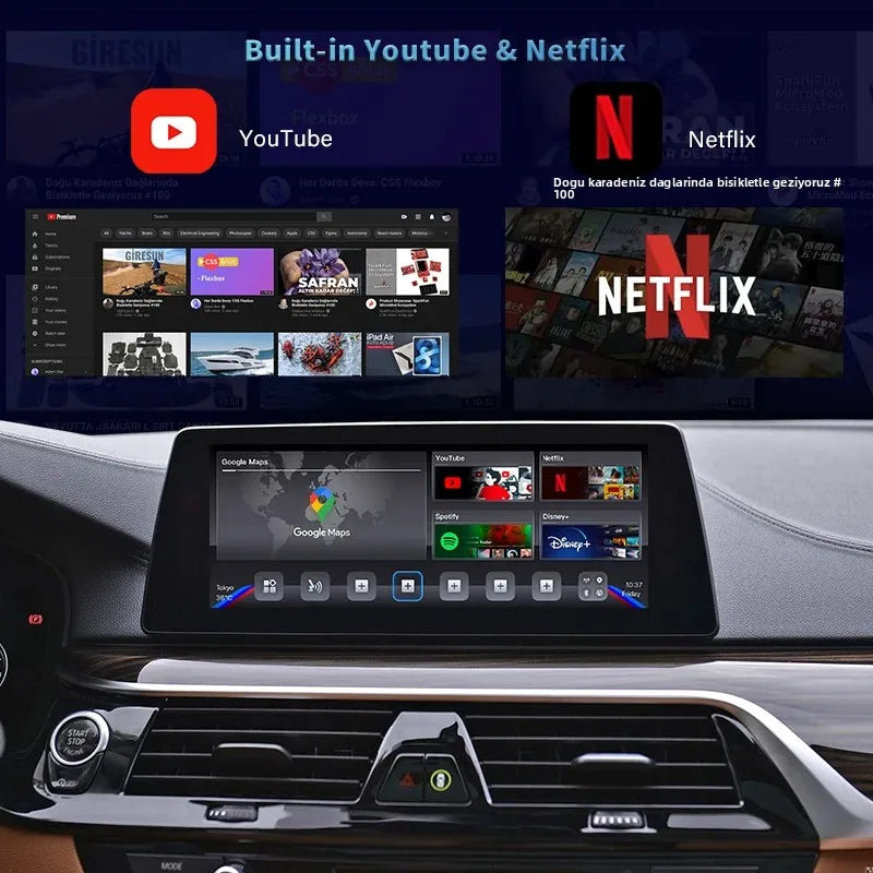 2025 CarPlay Ai Box For BMW ID6 ID7 ID8 Upgrade Andriod 10 Built in Gps Pluy And Play 4G L