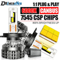 Ultra Bright H4 LED Headlight Canbus H7 H1 H11 9005 9006 HB3 HB4 9012 HIR2 Turbo Car Bulb