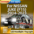 KINGSOFE 26000LM LED Light Bright Bulbs H11 HB3 Lamp For NISSAN JUKE (F15) 2014 2015 2016