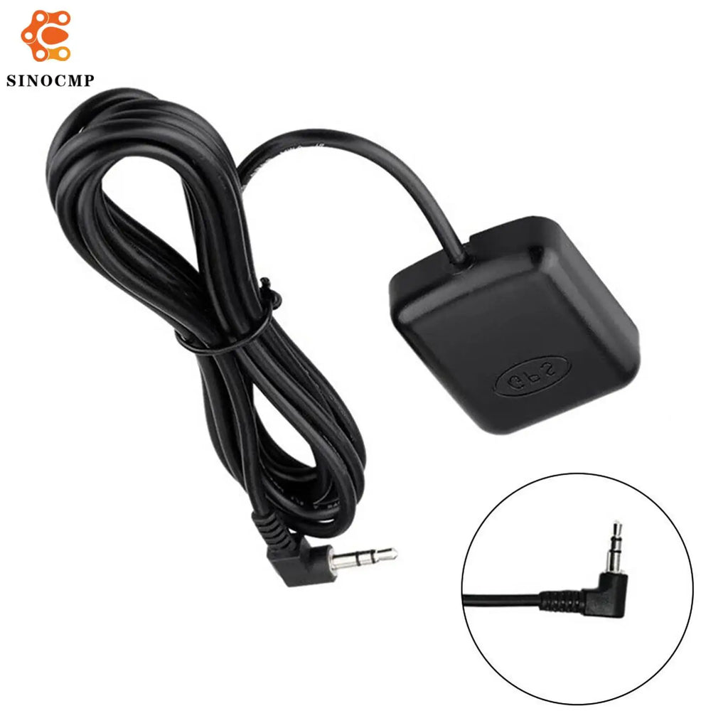 3.5mm Elbow External GPS Antenna 3-5V 300cm For Car Truck SUV Dash Cams Dash Camera Car Gp