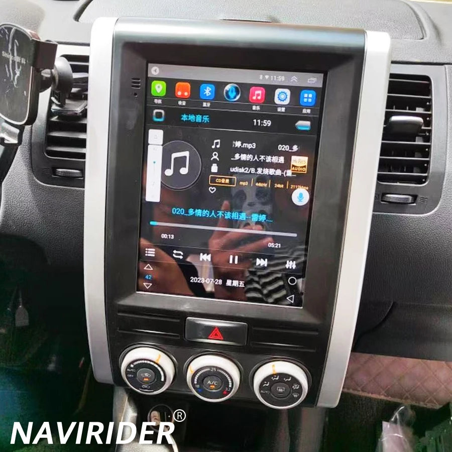 Navirider GPS DSP Car Radio Stereo For Nissan Xtrail MX6 X-trail T31 2007-2015 Android 15