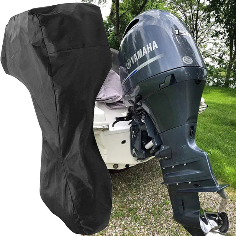 600D Boat Boat Motor Cover Waterproof UV-Proof Full Outboard Motor Cover Fade Crack Resistant He - Automotive LED Light