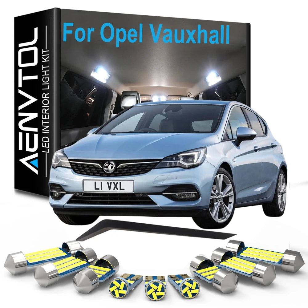 LED Interior Light Kit For Opel Vauxhall Corsa D E Astra G H J K Mokka Insignia Vectra Zaf