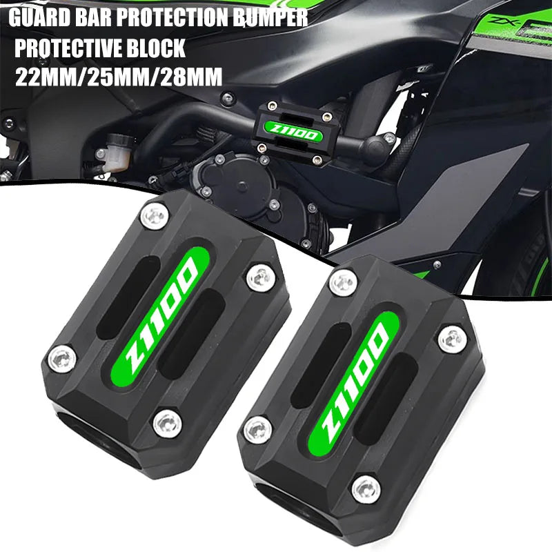 Fit For KAWASAKI Z1100 Z 1100 Z1100 SE 2025 2026 Motorcycle Engine Guard Bumper Spring Protector - Automotive LED Light