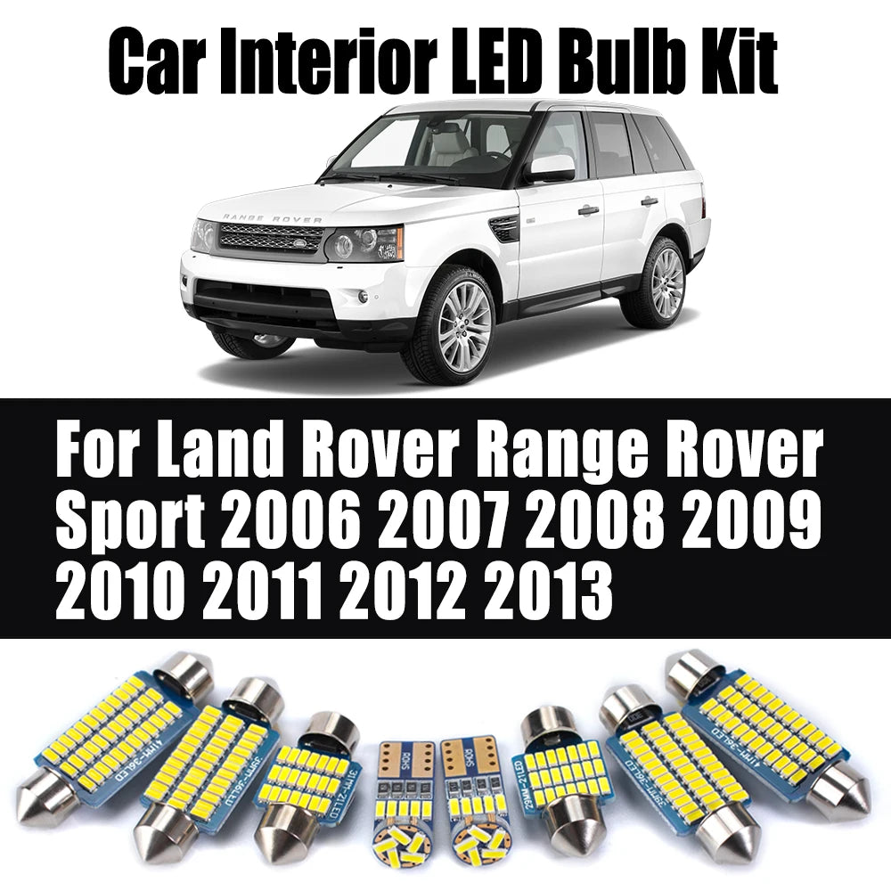 16-Piece LED Interior Light Kit for Land Rover Range Rover Sport - Canbus Error-Free Bulbs | AUTOKITSHOP