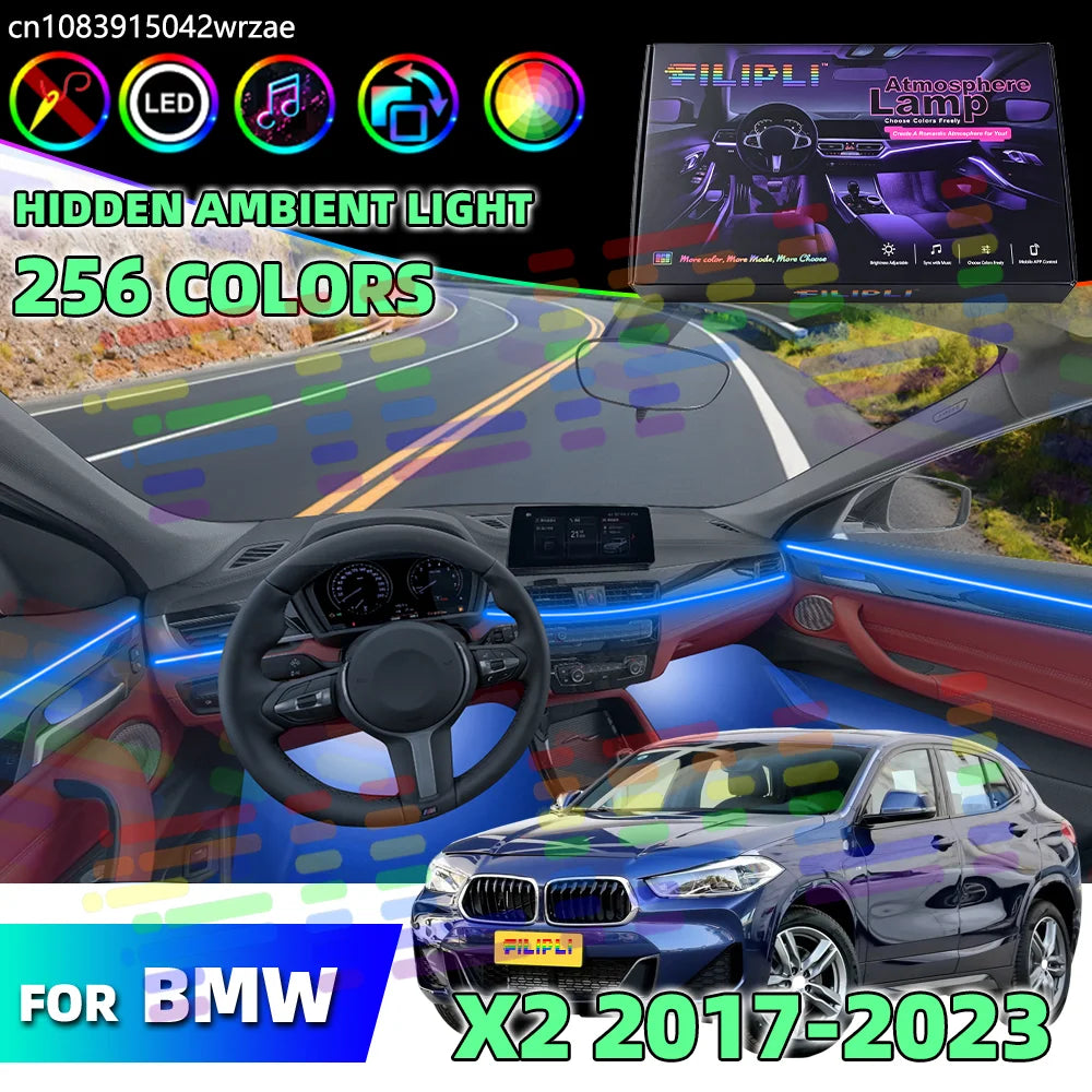 64 RGB - Ambient Light - for BMW F39 X2 - App Control - Car Interior Lighting | AUTOKITSHOP