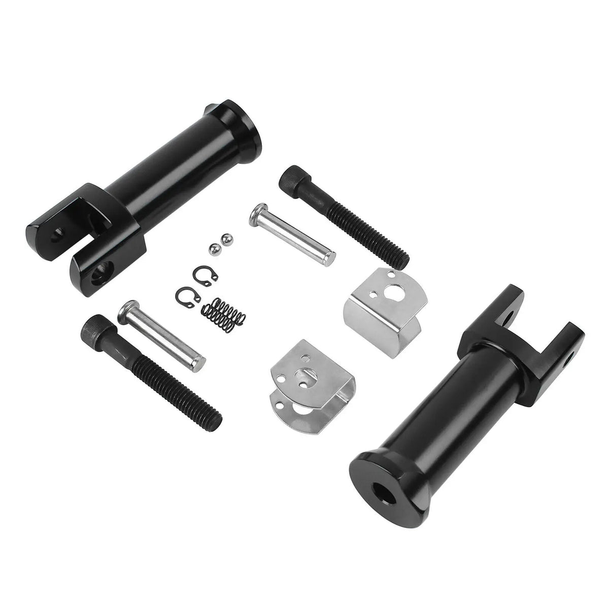 Footpeg Supports Passenger Foot Pegs Mounting Brackets For Harley Softail Fat Boy Street Bob Bre - Automotive LED Light