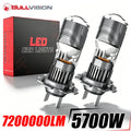 Mini Projector Lens H7 H4 LED Headlight H11 H8 H9 9005 HB3 9006 HB4 7200000LM 5700W Automo