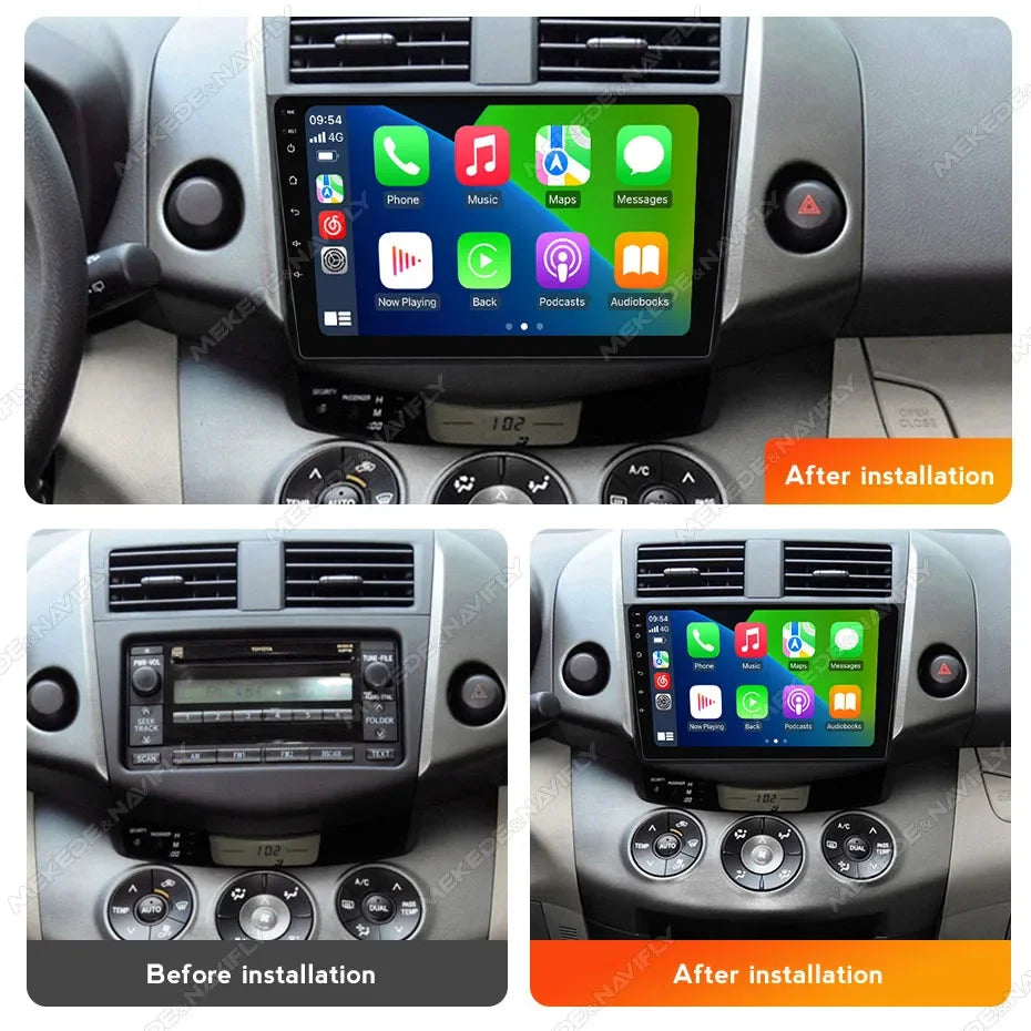 Android 14 Car Radio For Toyota RAV4 RAV 4 XA30 2005 - 2013 Autoradio Multimedia Player Ca