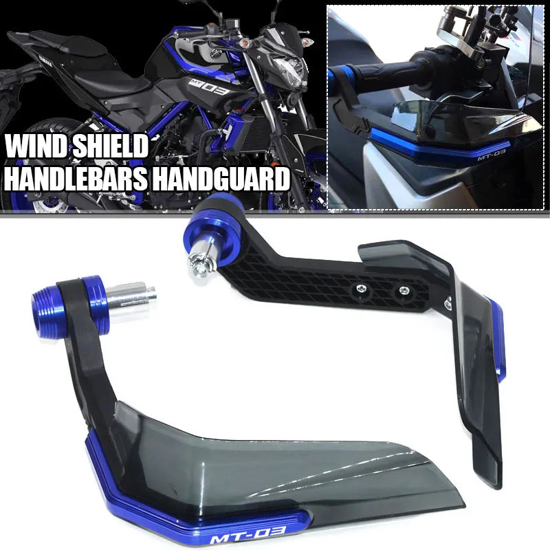 Motorcycle Accessories Handguard Hand Bar Guard Windshield Deflector Handlebar Protector For YAM - Automotive LED Light