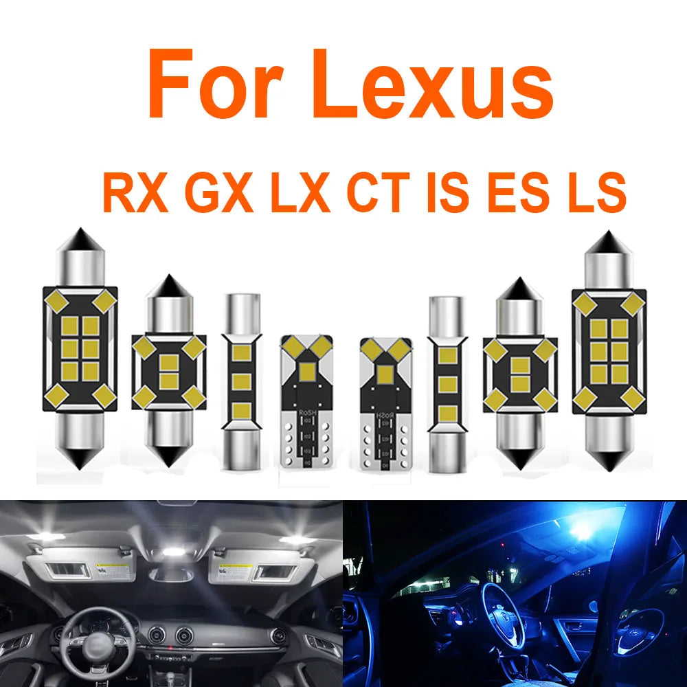 LED Interior Light Kit for Lexus RX GX LX CT IS ES LS 200 250 300 350 400 430 450 460 470 570 200h Car LED Interior L...