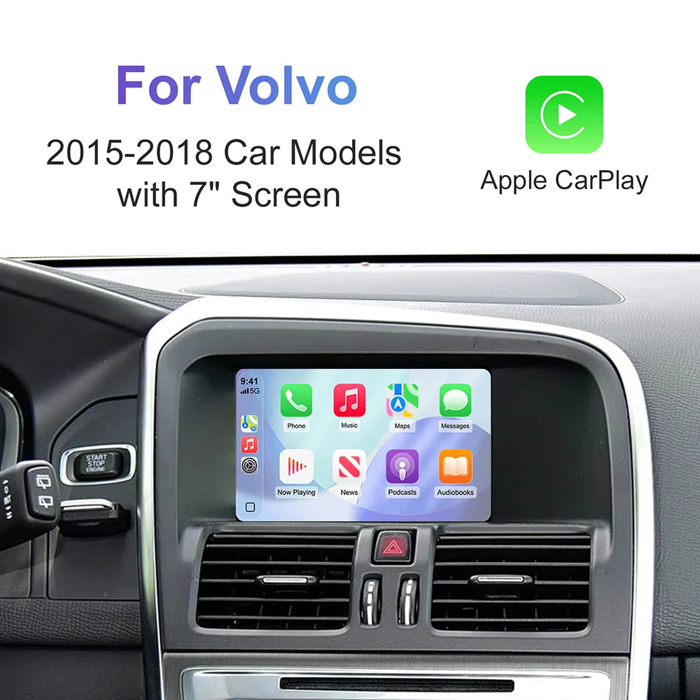 Wireless Carplay Airplay Decoder Box For Volvo V40 V60 S60 XC60 V70 XC70 S80 Screen Upgrad