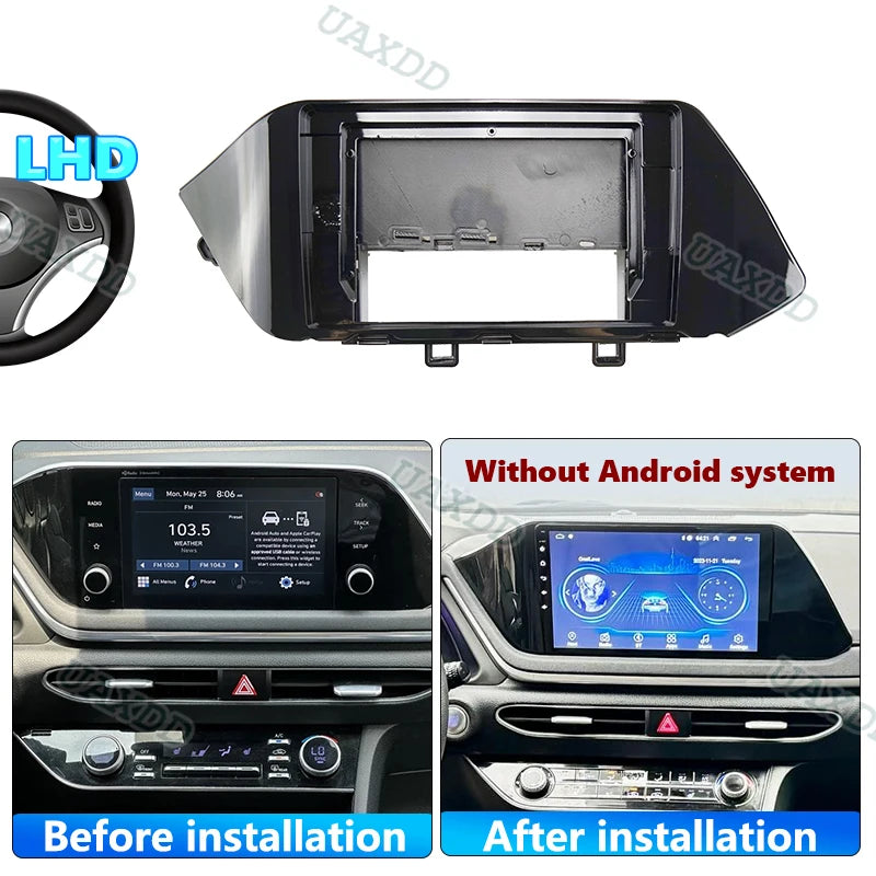 For HYUNDAI 2020 SONATA 10.1INCH UV Car Radio Android Stereo Audio Screen Multimedia Video