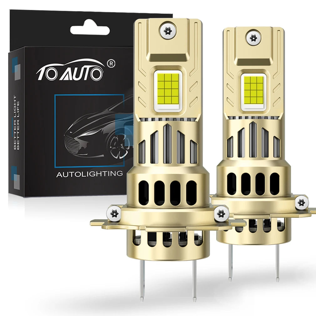 H7 LED Headlight Canbus 400W 25000LM Light Bulbs for Car With Fan Turbo Lamp 6500k Auto LE