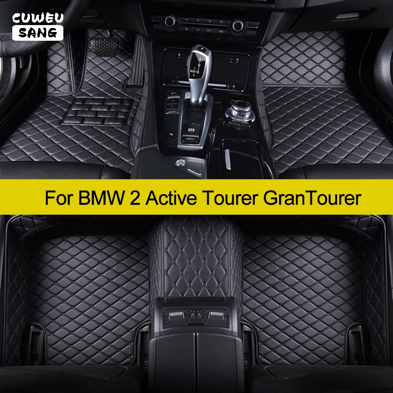 CUWEUSANG Custom Car Floor Mats For BMW 2 Active Tourer F45 GranTourer F46 2013-2023 218 2 | AUTOKITSHOP