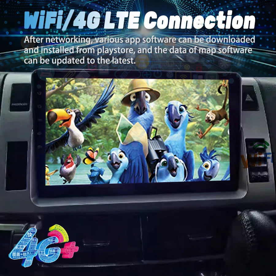 Android 14 Car Video Player GPS For Toyota Previa 3 III XR50 Estima 2006-2019 Radio Tarago