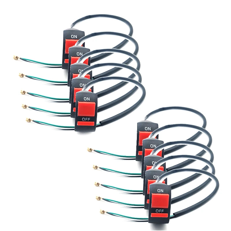 Universal DC12V/10A Motorcycle Switches 7/8'' Motorcycle Handlebar Flameout Switch ON OFF