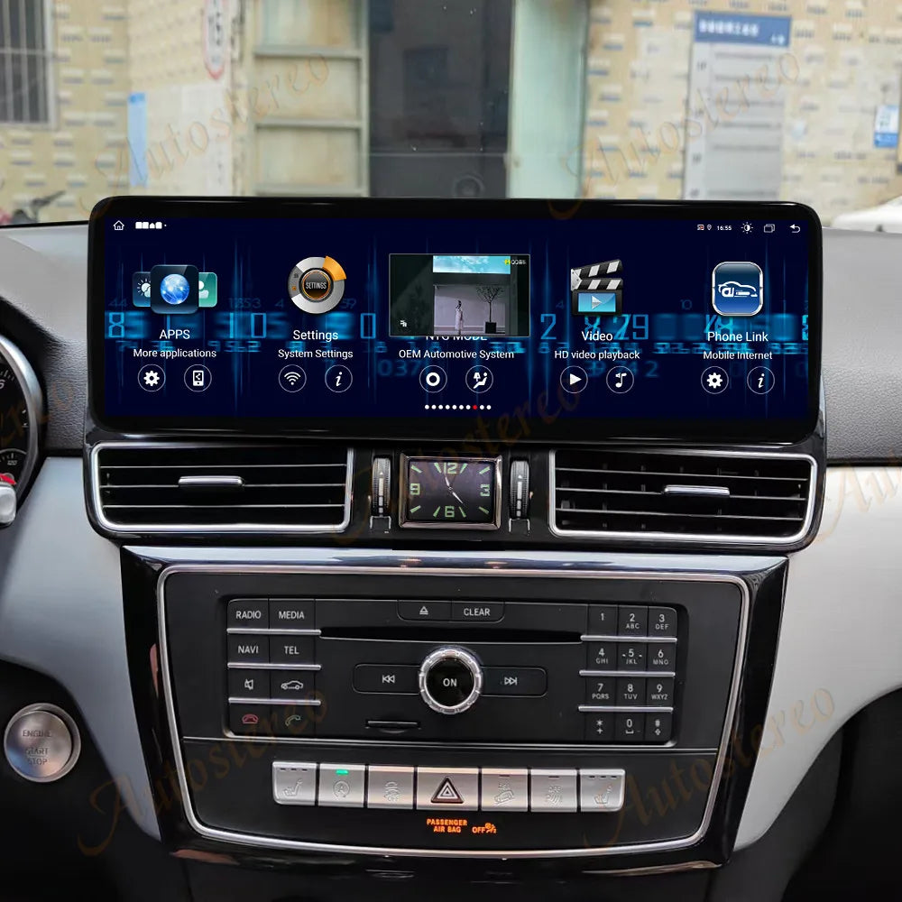 14.9 Inch Carplay Android 13 For Mercedes Benz GLE GLS 2015-2019 NTG5 Car GPS Navigation M