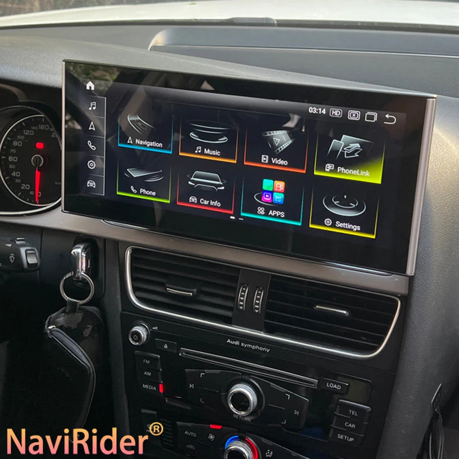 For AUDI A4 A5 2008-2016 1920*720 Qled Screen Android 13 Car Radio Multimedia Video Player | AUTOKITSHOP