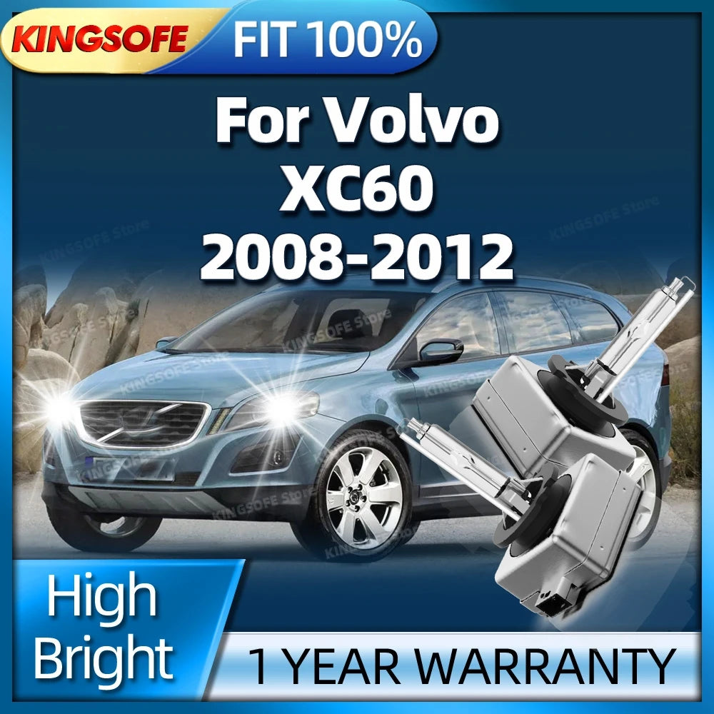 6000K HID Bulb Xenon Headlight 35W Plug and Play For Volvo XC60 2008 2009 2010 2011 2012 U