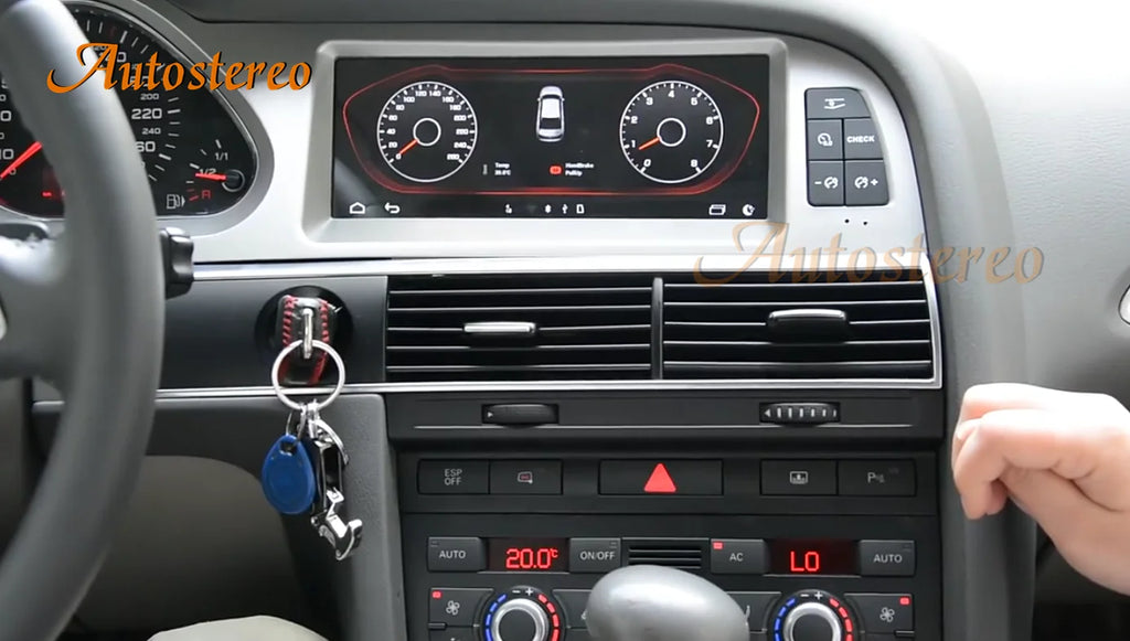 Carplay Android 14 For Audi A6 2005-2009 Auto Stereo Car Radio GPS Navigation Multimedia P
