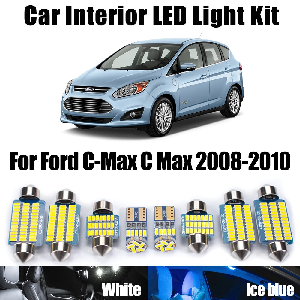 14-Piece LED Interior Light Kit for Ford C-Max C Max - Canbus Error-Free Bulbs | AUTOKITSHOP
