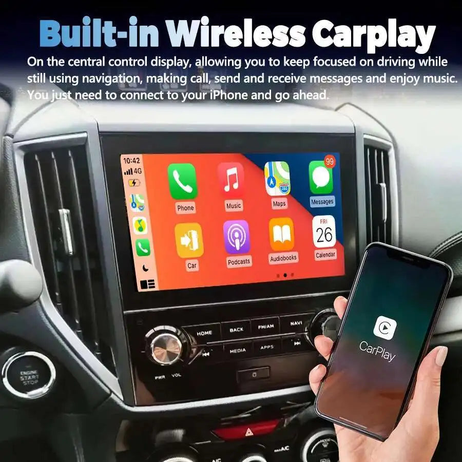8 Inch For SUBARU Forester XV 2019-2024 Android Car Radio Auto Radio Screen Multimedia Vid | AUTOKITSHOP