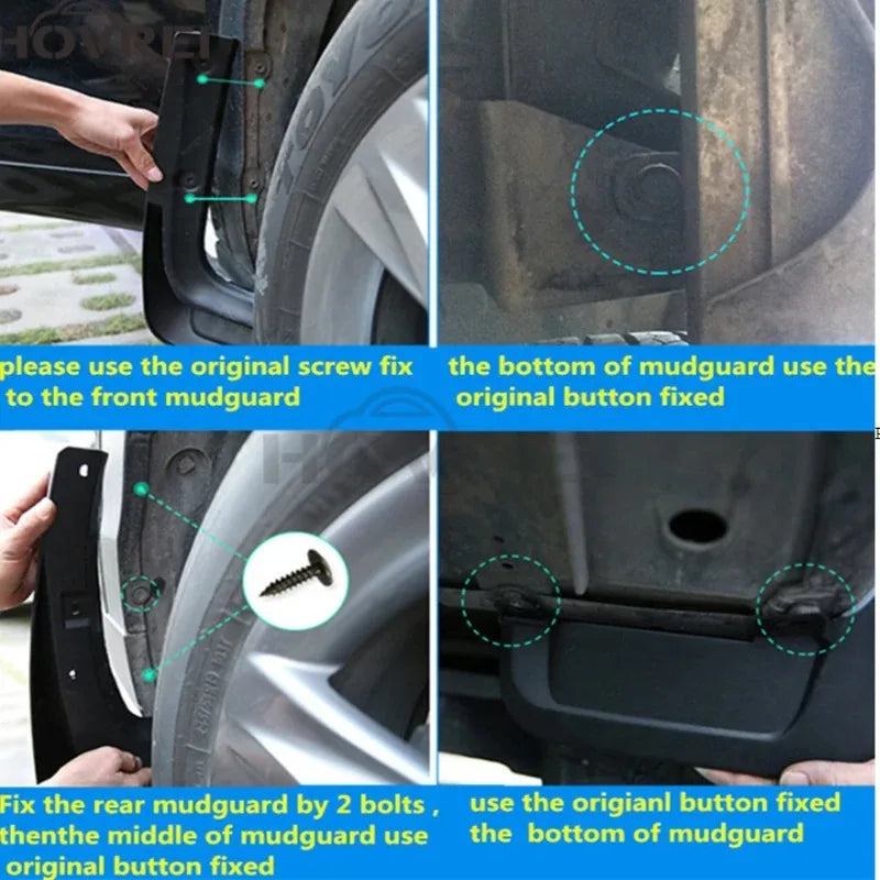 For Subaru Outback BS 2015~2020 4x Front Rear Mud guards Mud Flaps Fenders Splash Guards W | AUTOKITSHOP