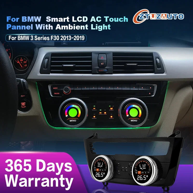 Car AC Panel for BMW 3 Series F30 F31 F34 F35 2013-2019 Air Conditioning Control Touch LCD