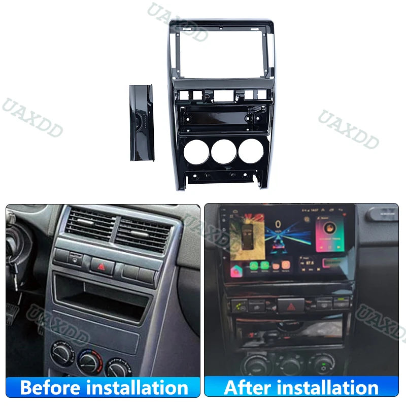 For 2013-2018 LADA PRIORA 9INCH 2 Din Car stereo radio Android frame panel fascia cable vi